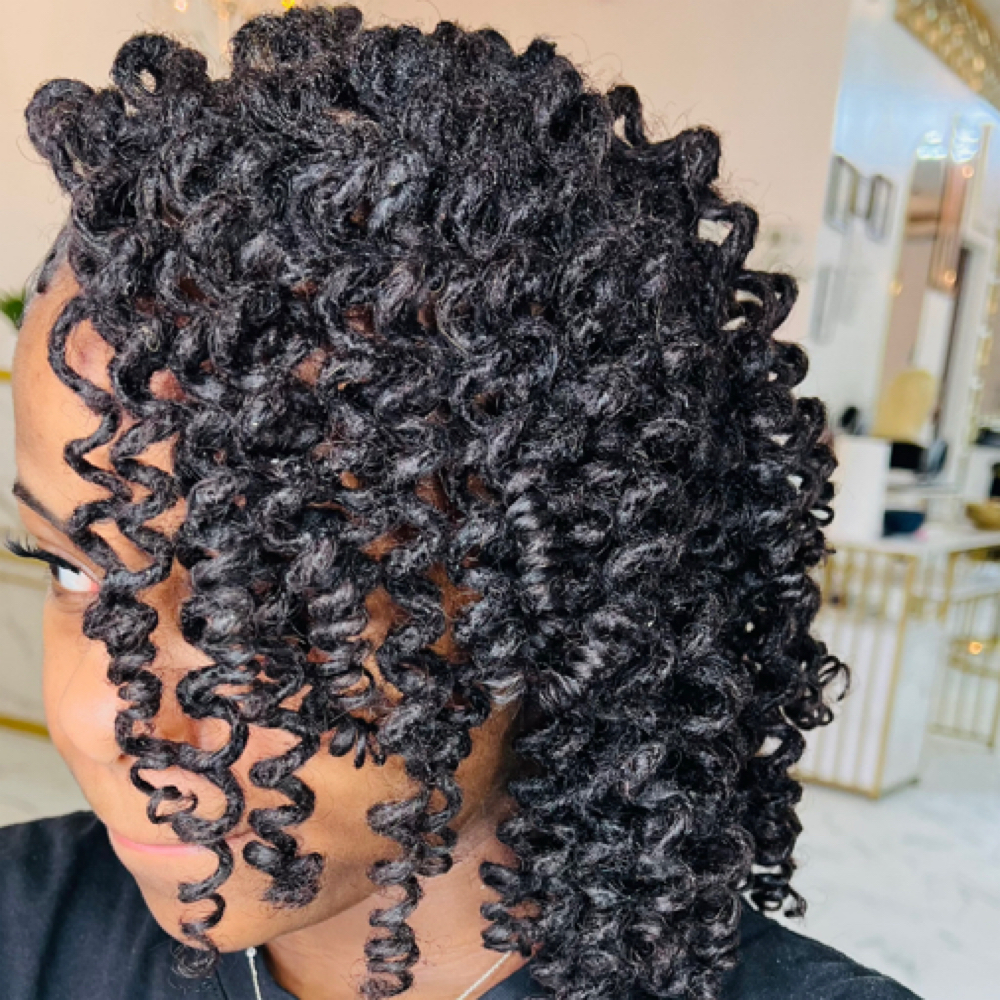 Locs Curl at Wadu beauty bar in Indianapolis, IN