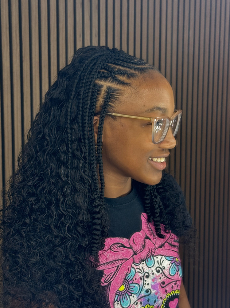 1/2 Cornrows, 1/2 Sew In