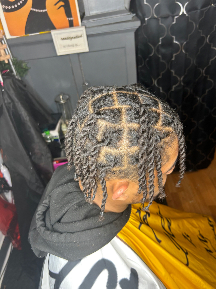 Loc’s Two-Strand Twist Out No Wash