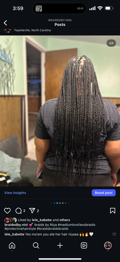 Knotless Braids for Kids (11-17yrs)