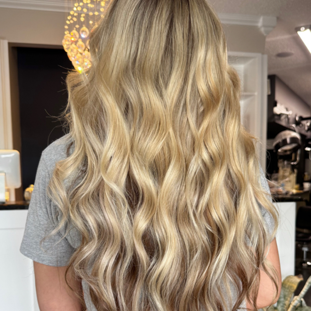Beaded Weft Instillation at Beauty by Lauren Taylor in Athens, TN