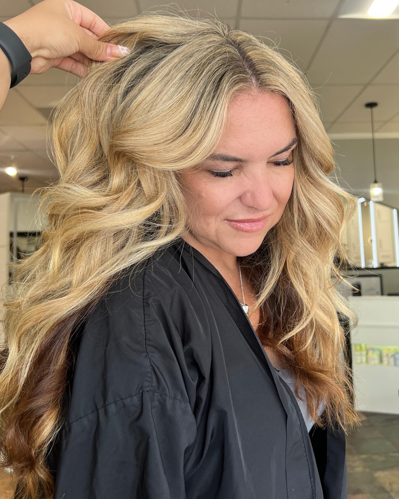 PARTIAL BLONDING + HAIRCUT