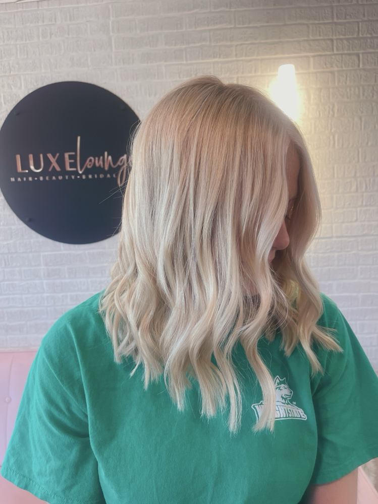 Partial Blonding+ Cut + Style