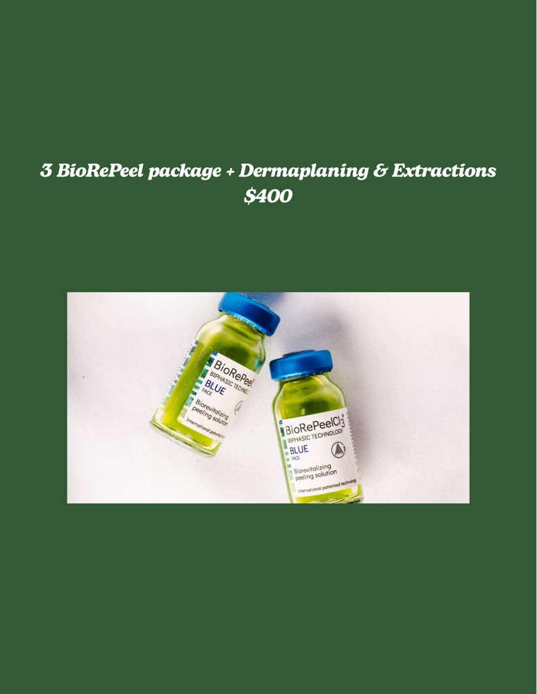 3 BioRePeel + Dermaplaning