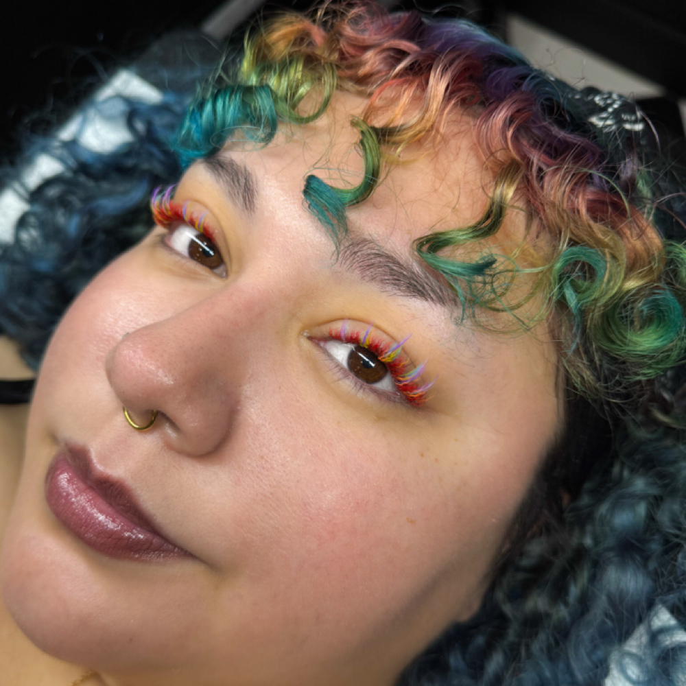 PRIDE Color Lash Full Set🏳️‍🌈 at Queen Of Hearts Beauty in Cedar Park, TX