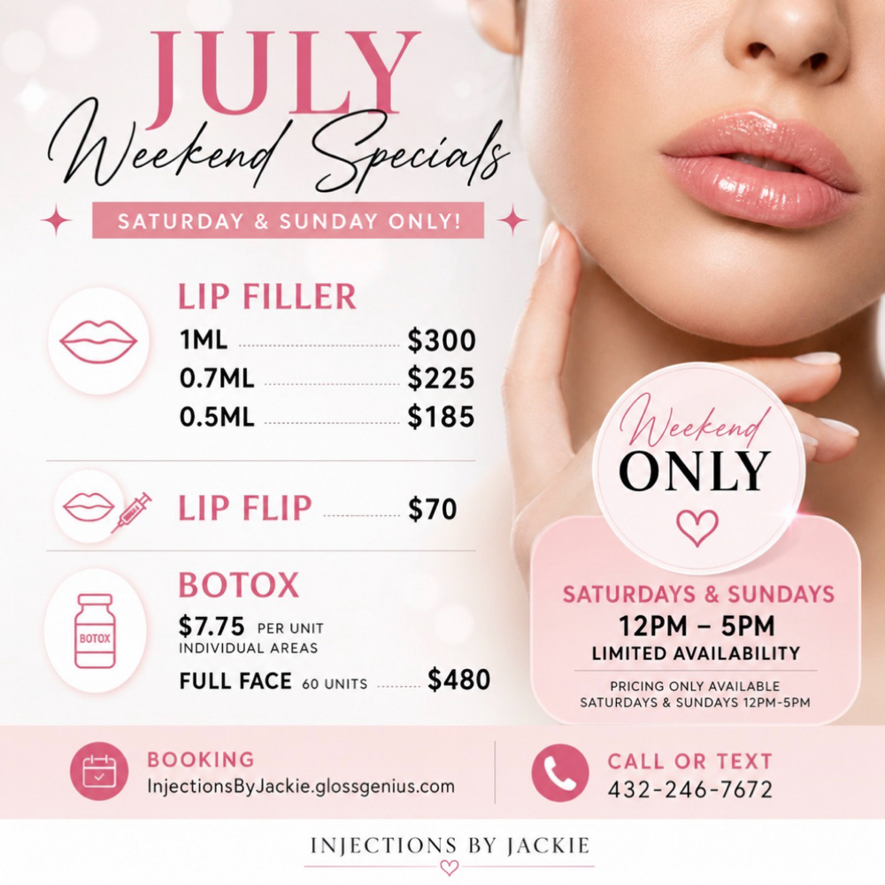 July Weekend Only Botox/Full Face at Injections By Jackie 💋💉 in Midland, TX