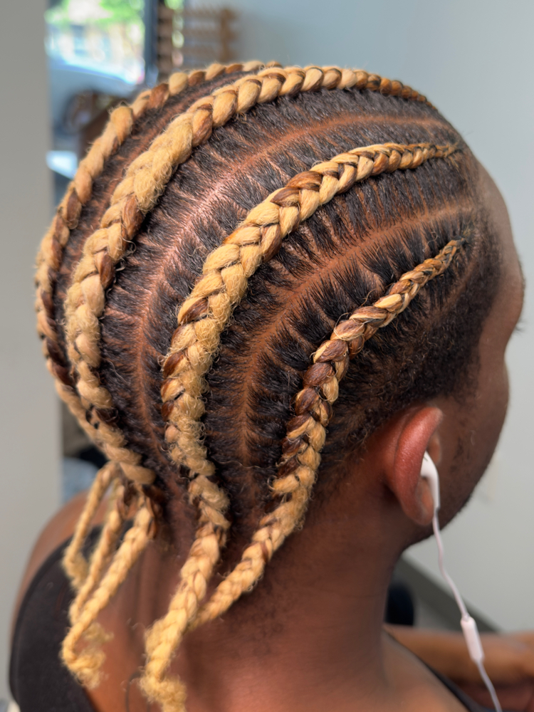 Mens Stitch Braids at Manou Locs & Braids in Atlanta, GA