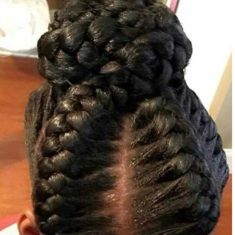 Goddess Braid 4-5 Underbraids at Candy’sbraidingsalon in detroit, MI