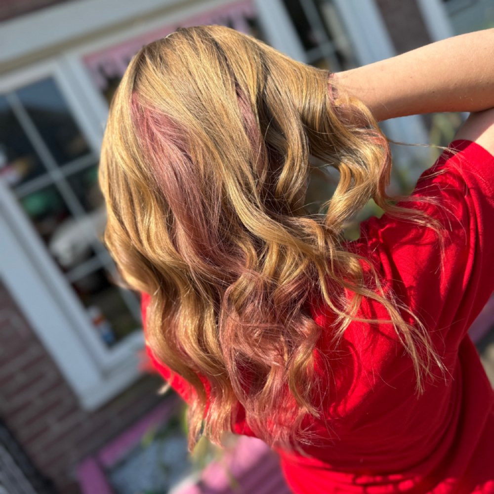 Halo With Color Add On at Hair by Taylor in Wurtsboro, NY
