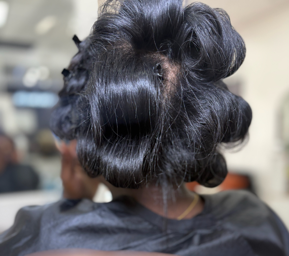 Pin Curls at Xclusive Styles Salon & Spa in Greenacres, FL