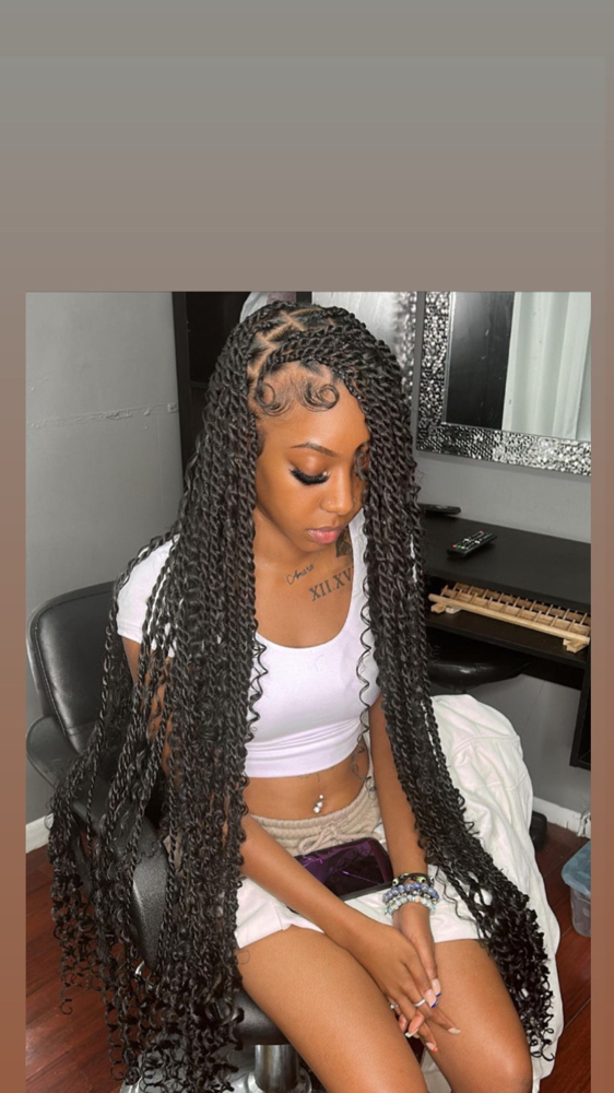 Boho Senegalese twist w human H