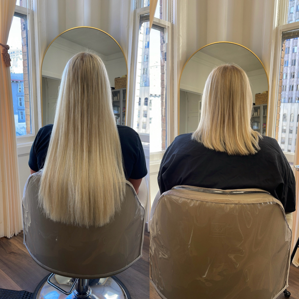 Hair Extension removal at JosephAlex Salon in San Francisco, CA
