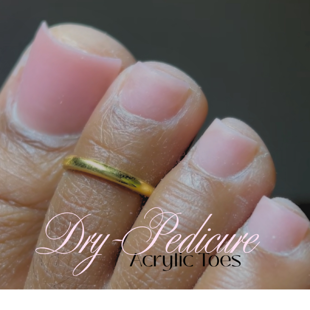 Acrylic Toes at IGHO manicure studio in Minot, ND