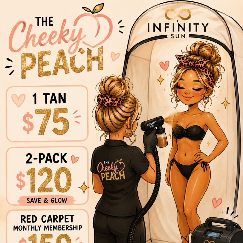 Spray Tans at The Cheeky Peach Wax Studio & Esthetics in Granbury, TX