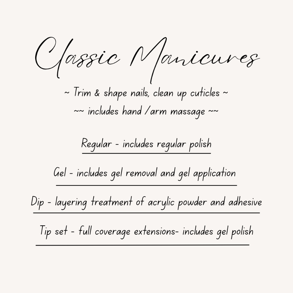 Classic Mani at Sami's Salon in Washington, MO