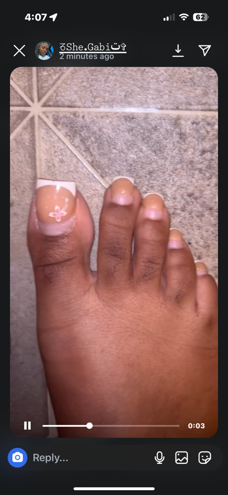 Acrylic Toe Fill π«§ at Jeweled By Jada π
πΎ in Oklahoma City, OK