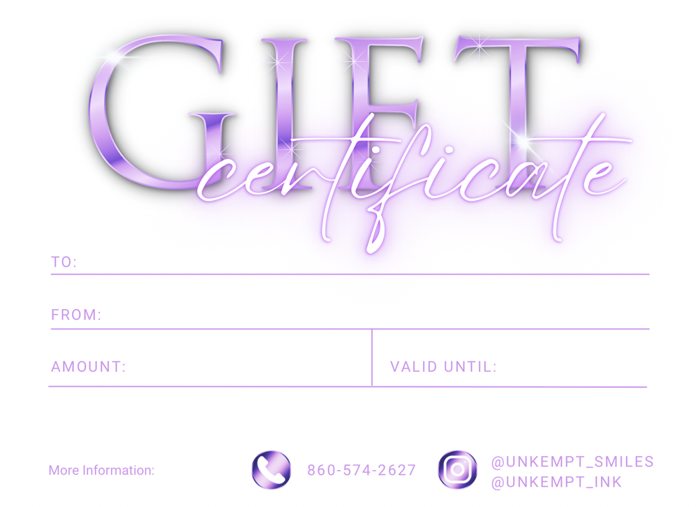 Paid Gift Card/Certificate Appoint.