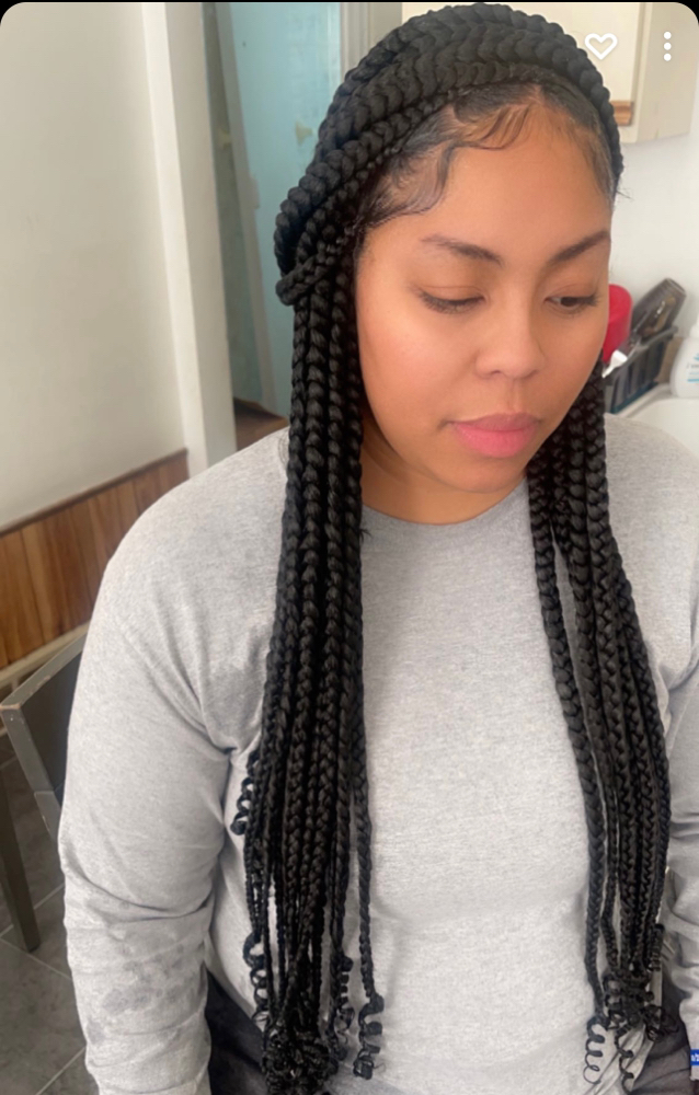 Large Knotless Braids