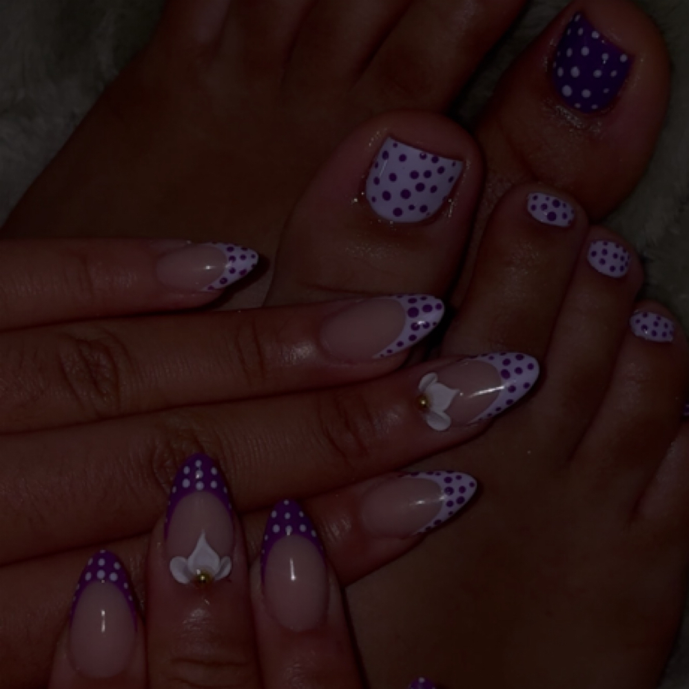 Short Full Set & Acrylic Toe Bundle at Shapedbyshariee in Youngstown, OH
