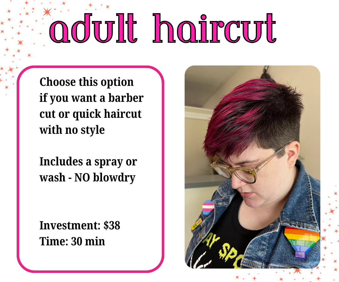 Adult Haircut at Hair Of Confidence in Somers, CT