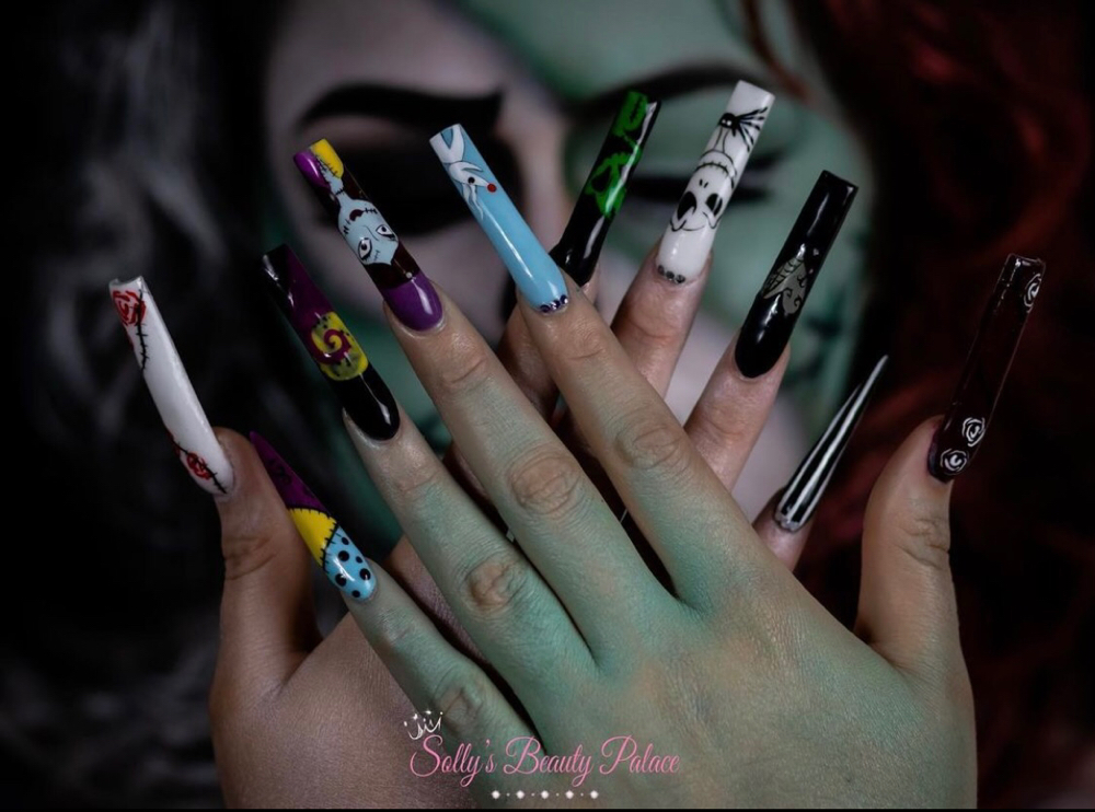 Full Cartoon Nail Art By Hand