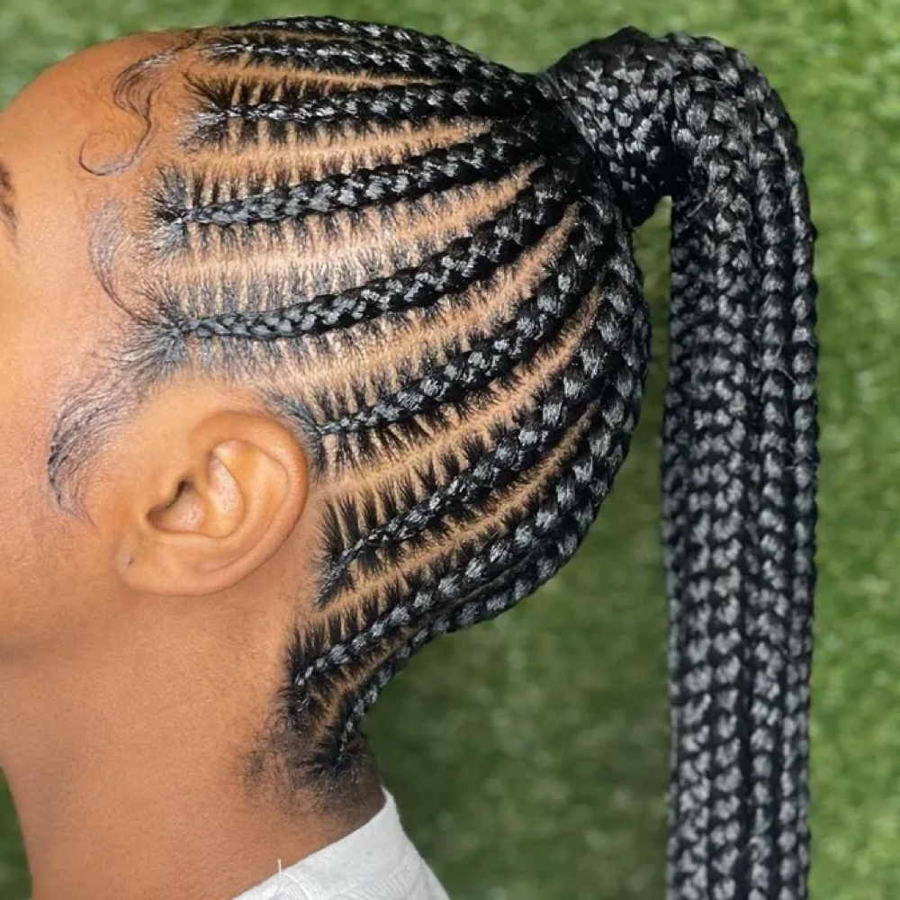 feedin ponytail at Hair Harmony: ByHazel in Columbus, MS