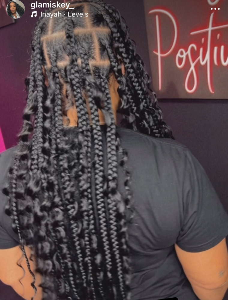 Large Knotless Bohemian Butt Length