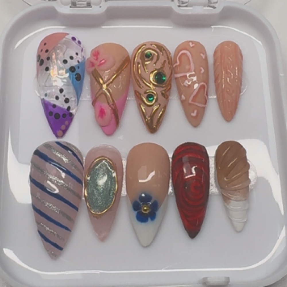 Custom Press On Set at SK Allure Experience in Norfolk, VA