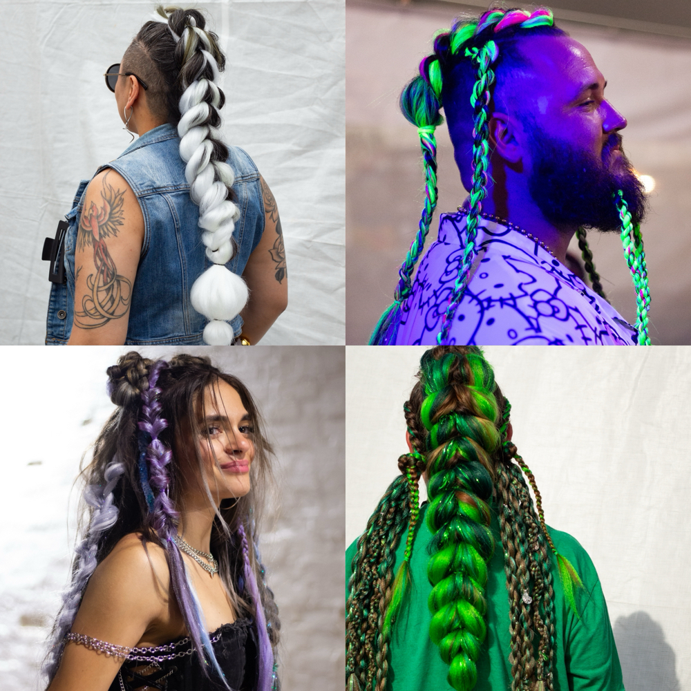 Festival braids/braiding at adroitnemophilist in Tulsa, OK