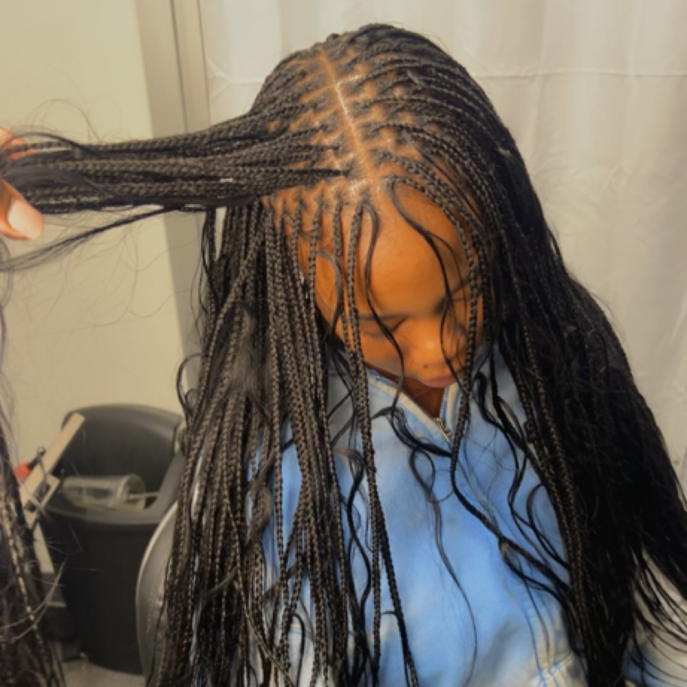 XXS Boho Knotless Braids at Ladybbraids in Vallejo, CA