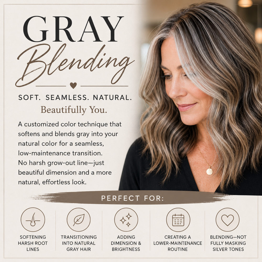 Gray Blending at Brittany VanBeek - Hair Artist in Sioux Falls, SD