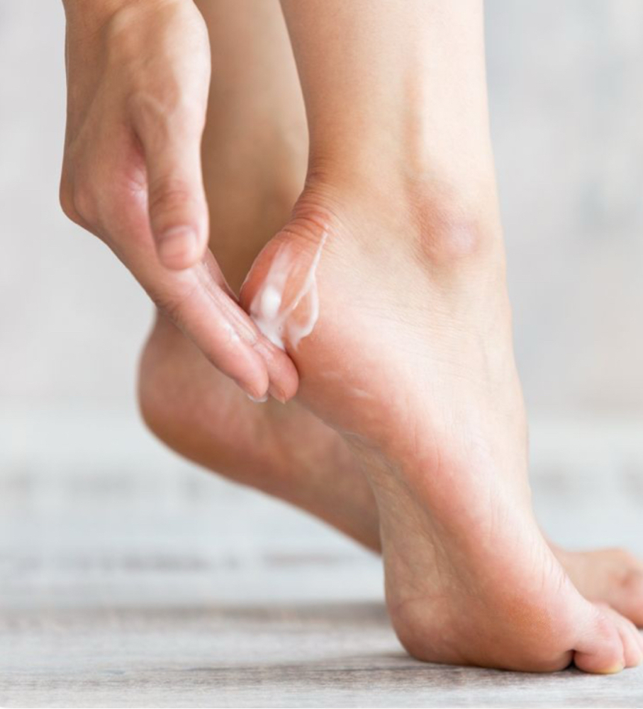 Masaje hidratante pies