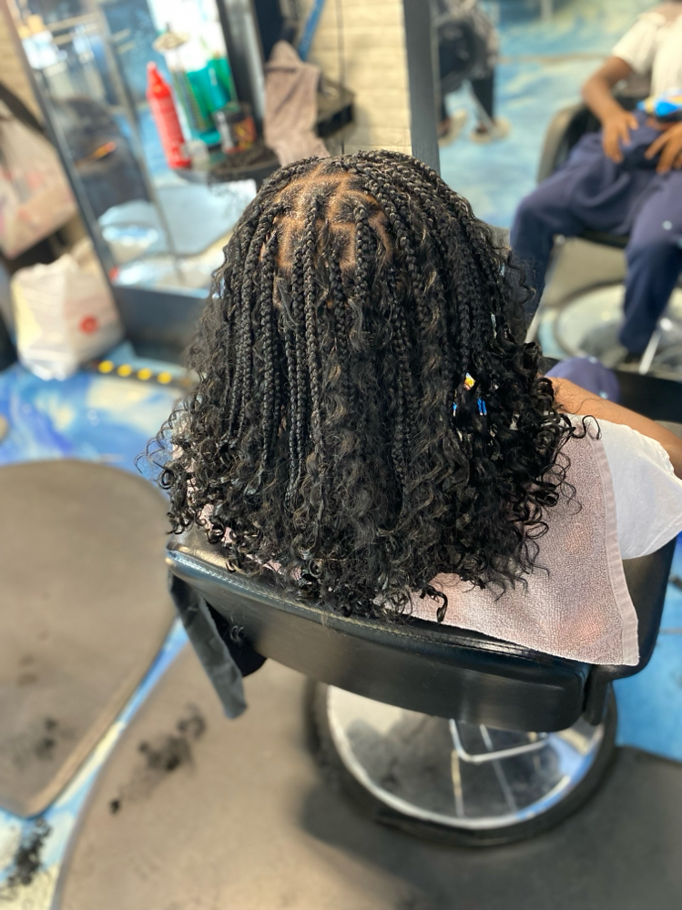 Bohemian Knotless Bob