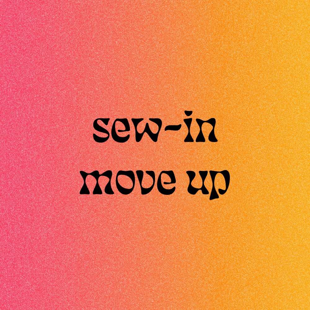 sew in move up at october raine studio in temecula, CA