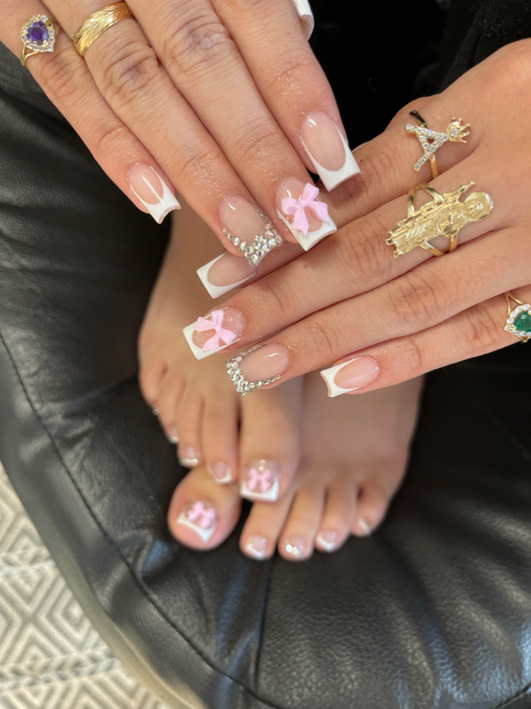 Acrylic Mani + Pedi