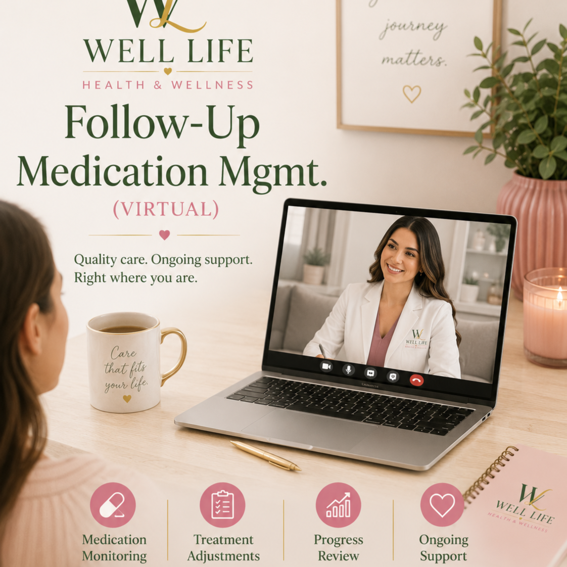 Follow Up Medication Mgmt.(Virtual) at Well Life Integrated Medical LLC in Okeechobee, FL