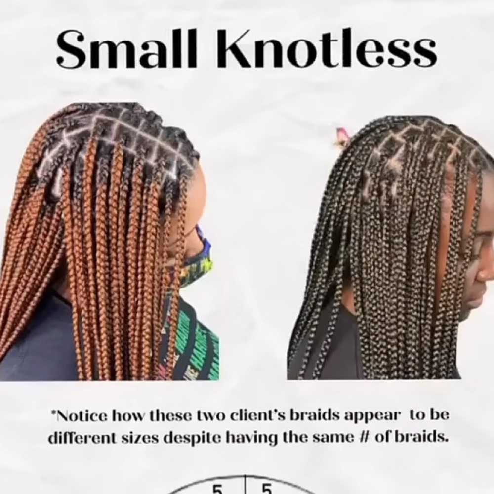 Small Knotless Braids