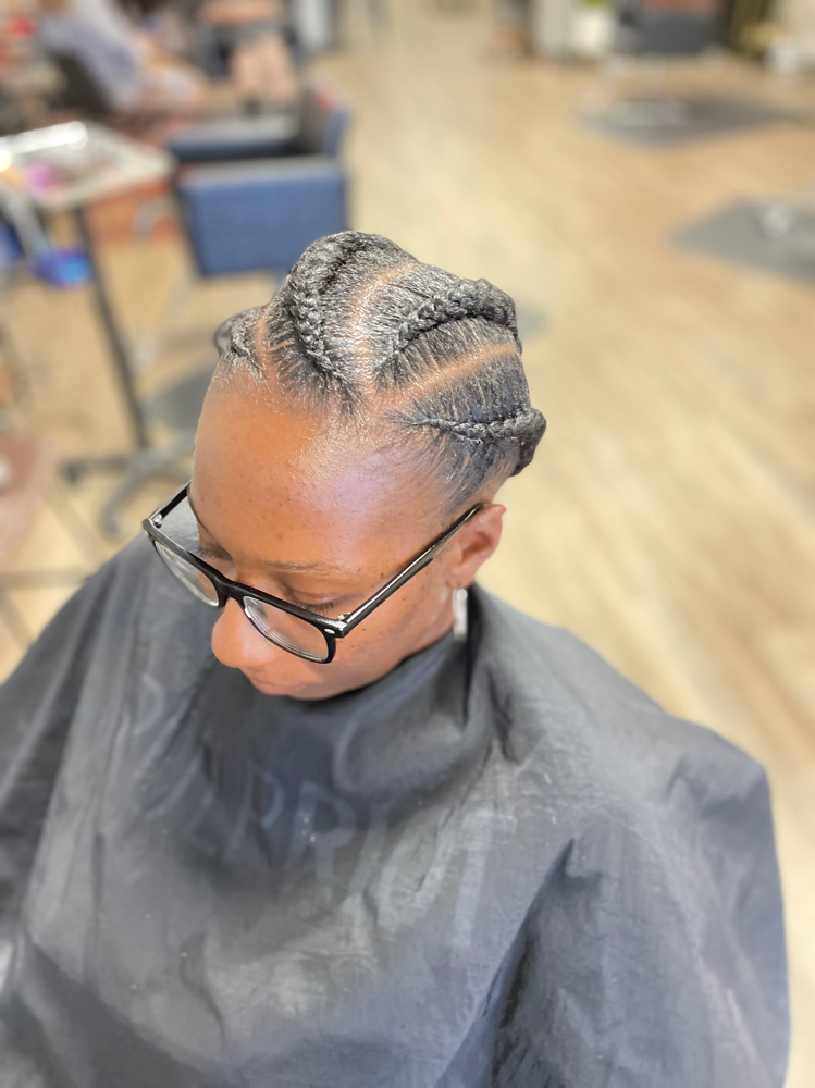 3-4 Feed In Braids Adults at Crown Adjustments in Havelock, NC