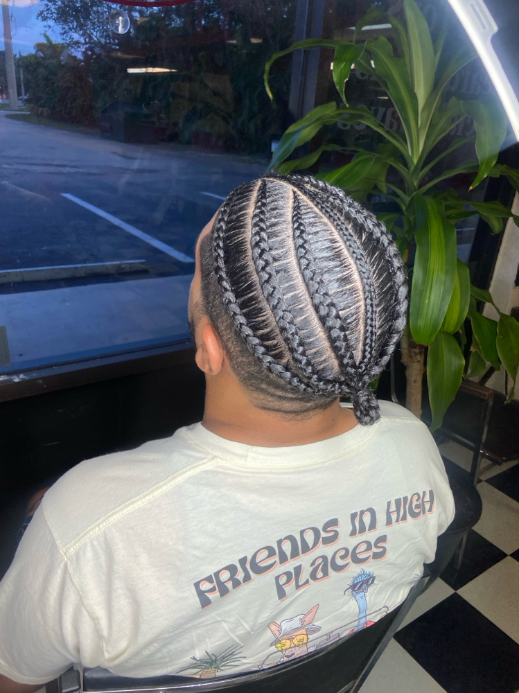 men braids with wash any style