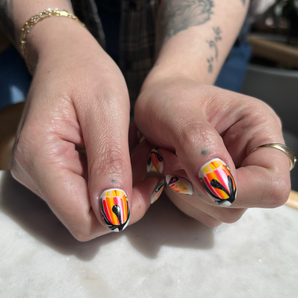 Nail Art Inspo Request 2HRS at 7even Fingers in Minneapolis, MN