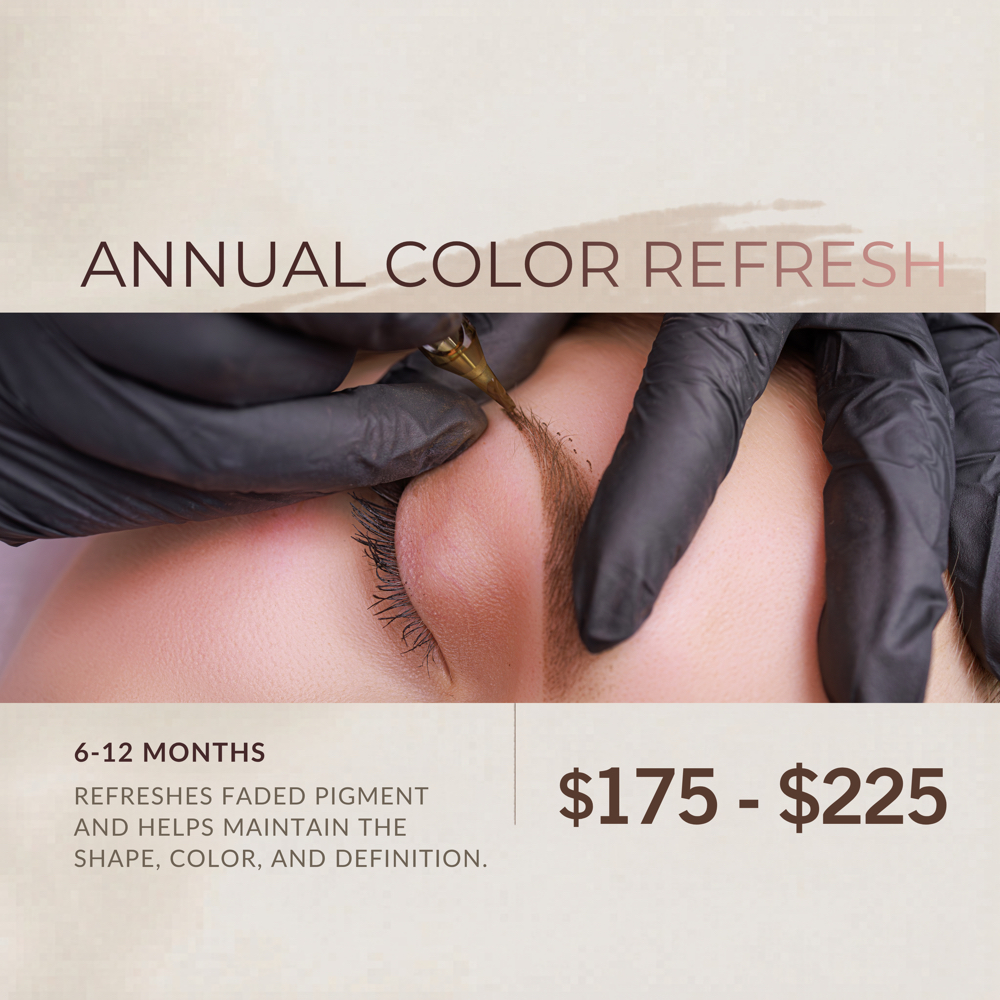 Annual Brow Touch-Up $175-$225 at Pretty & Permanent in Kirkland, WA