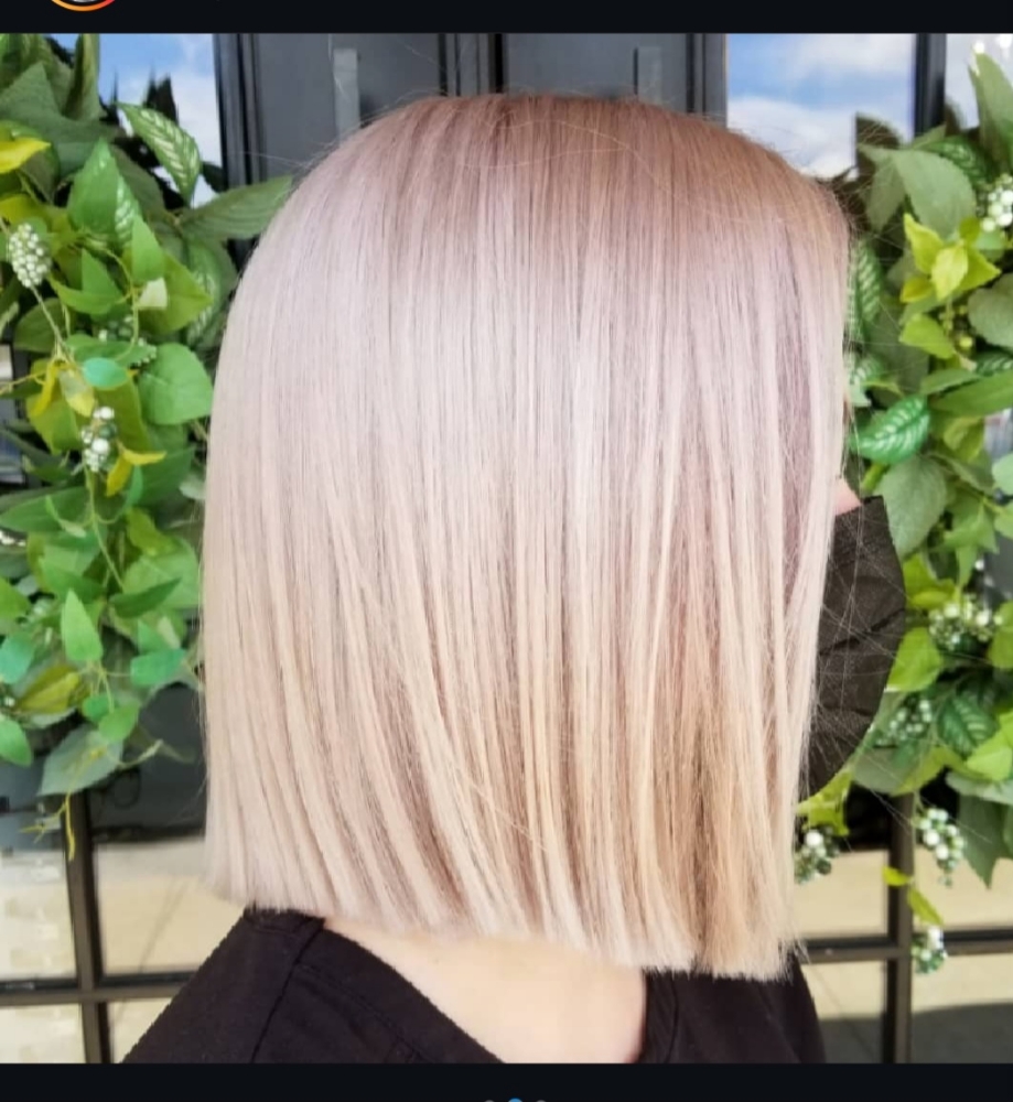 Root Retouch With Lightener(bleach)