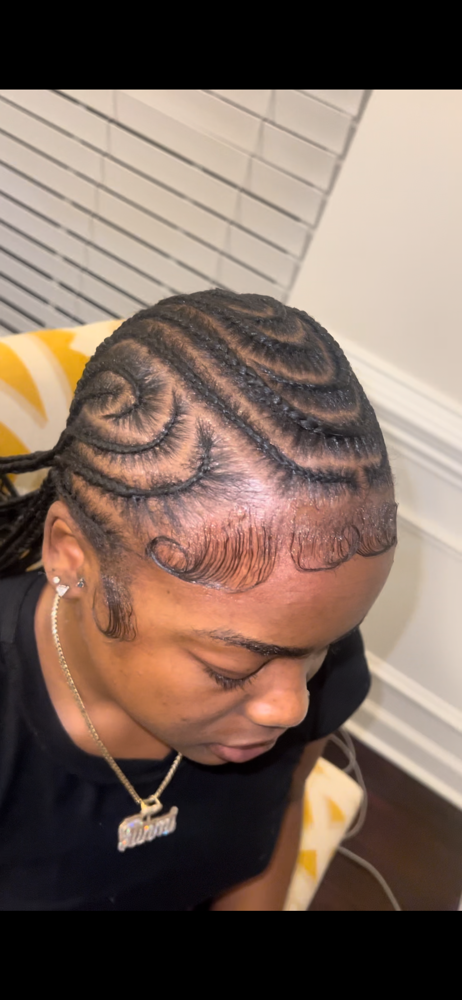 Freestyle feed in braids at Nicolestylez in charlotte, NC