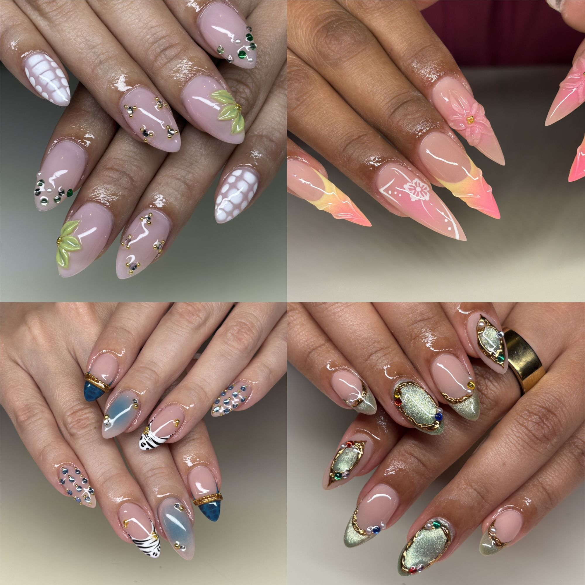 Tier 3 Nail Art at Roxy Redd Nails in Long Beach, CA