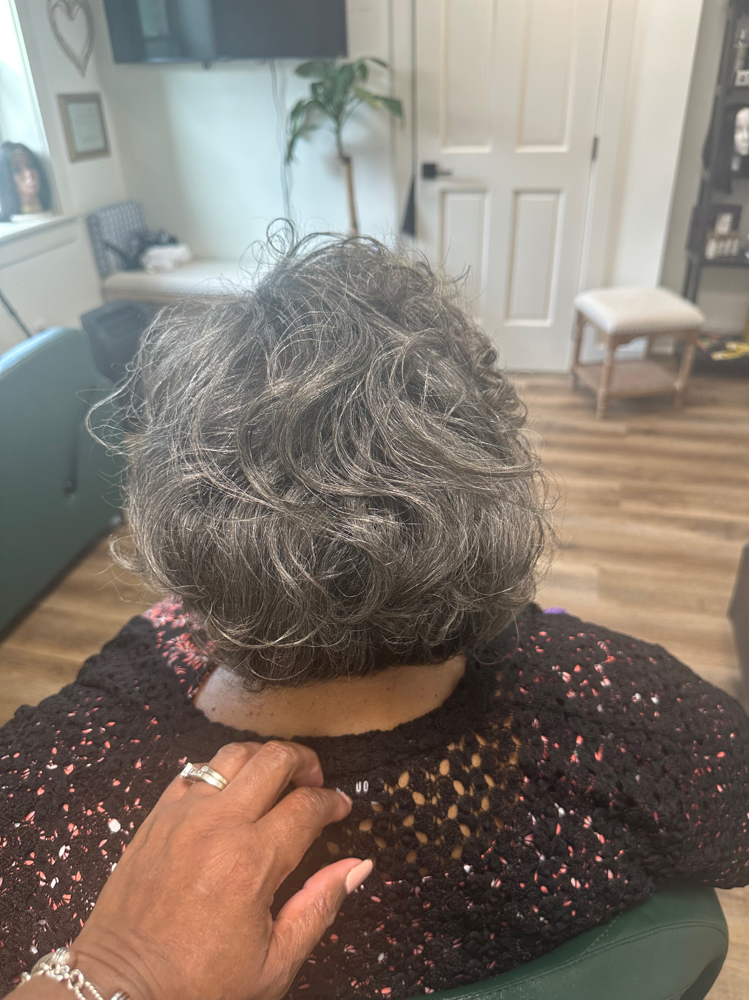 Roller Set On Relax Hair