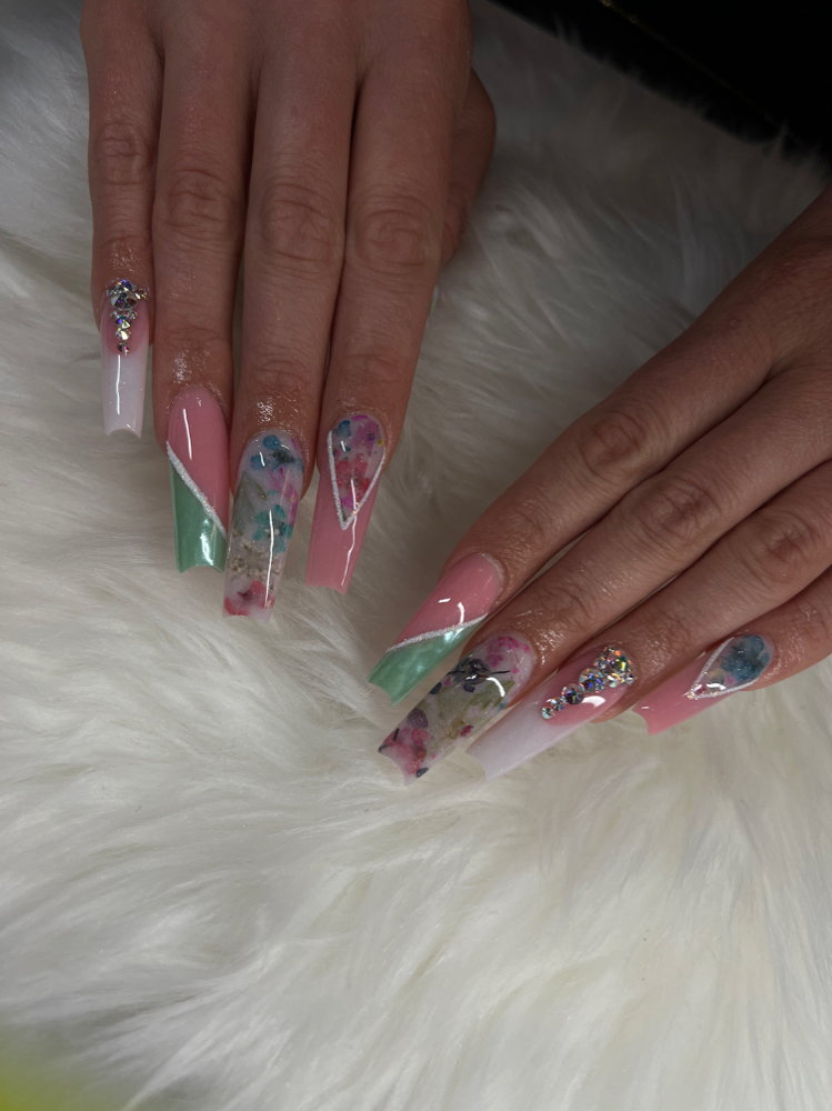 Sculpted Full Set at Nail Enchantments in River view, MI