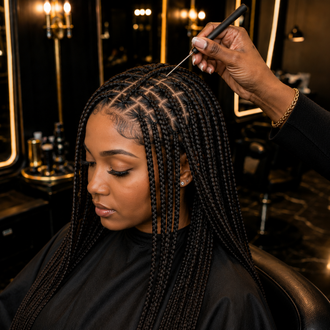 Knotless Braids at Trinity Lux Co in savannah, GA