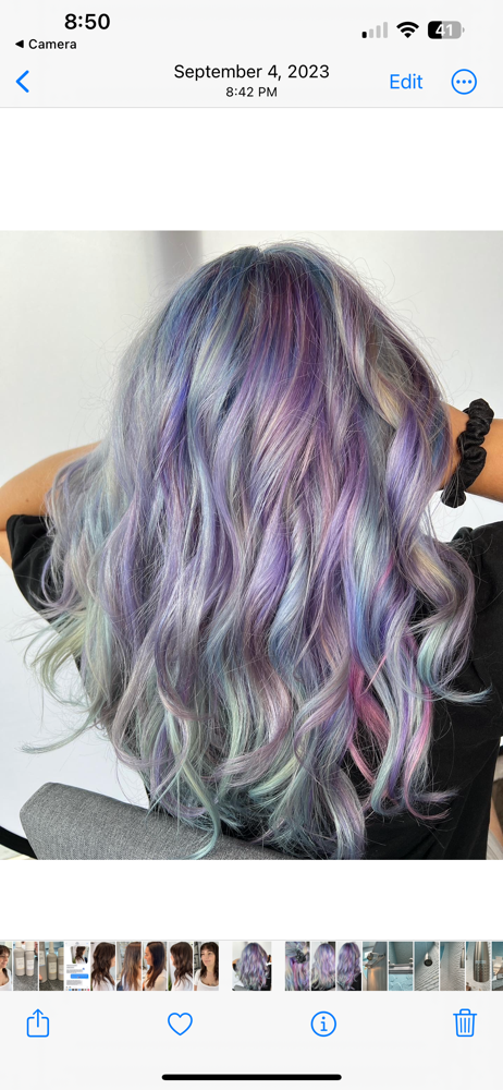 Rainbow Hair Color