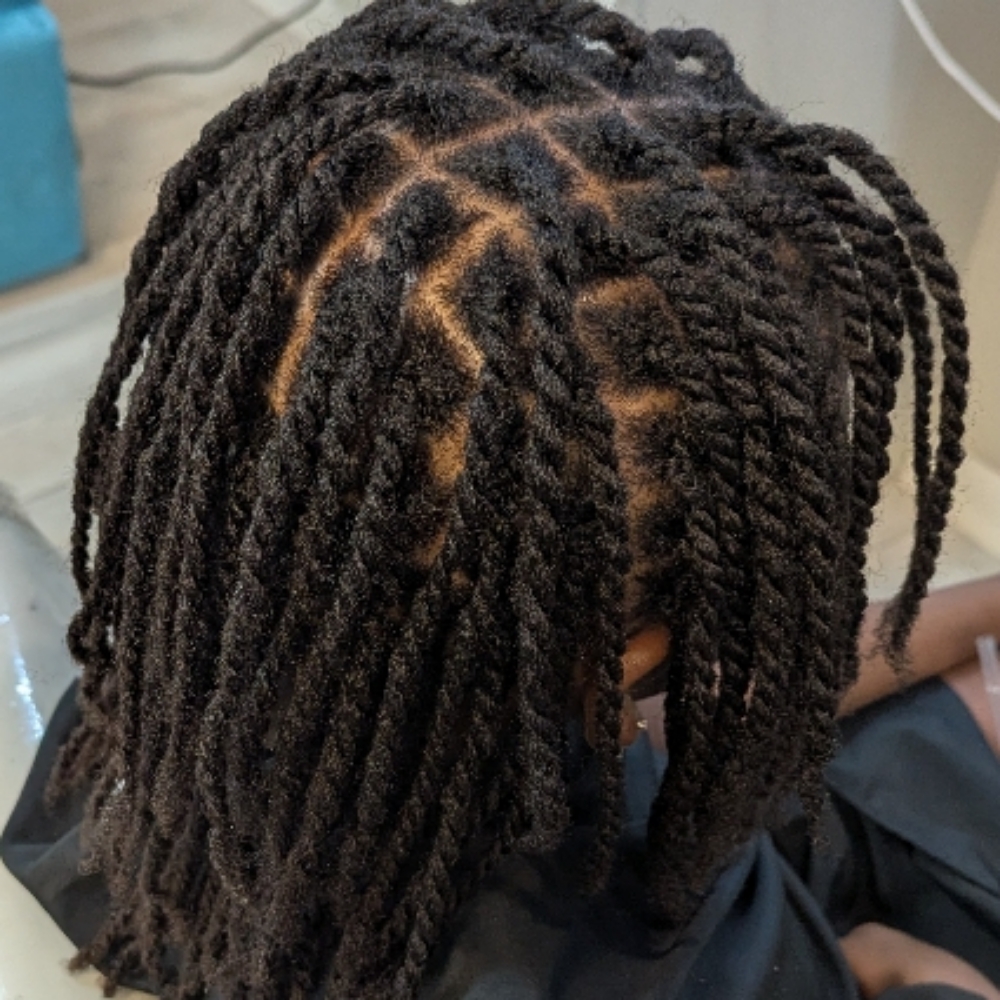 Two Strand Twist Starter Locs at Lofty Locs & Tresses in Tucson, AZ
