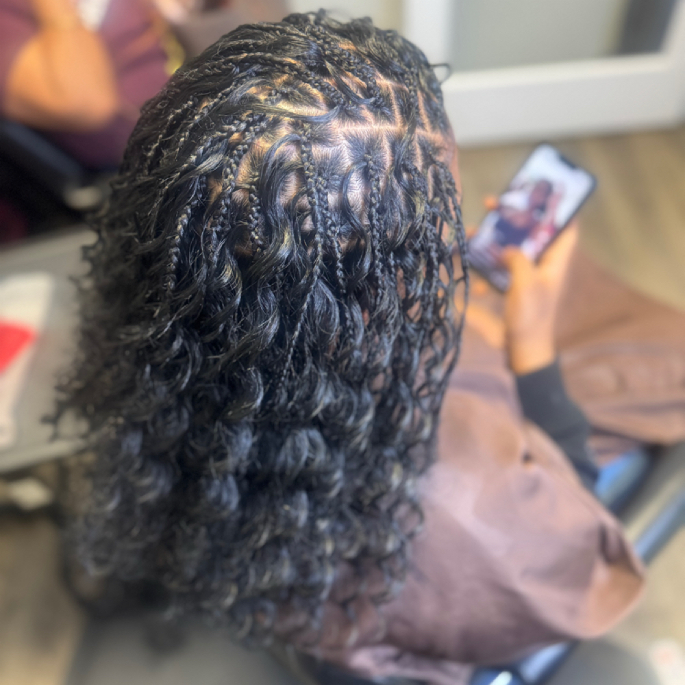 Miracle Knotless Boho Braids at MsRuthStyles in Lawrenceville, GA
